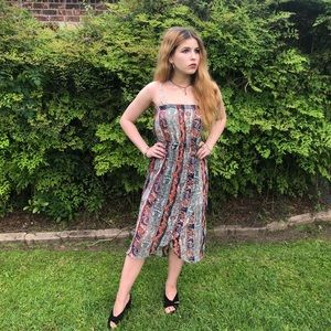 Blu Pepper High Low boutique brand dress, lined